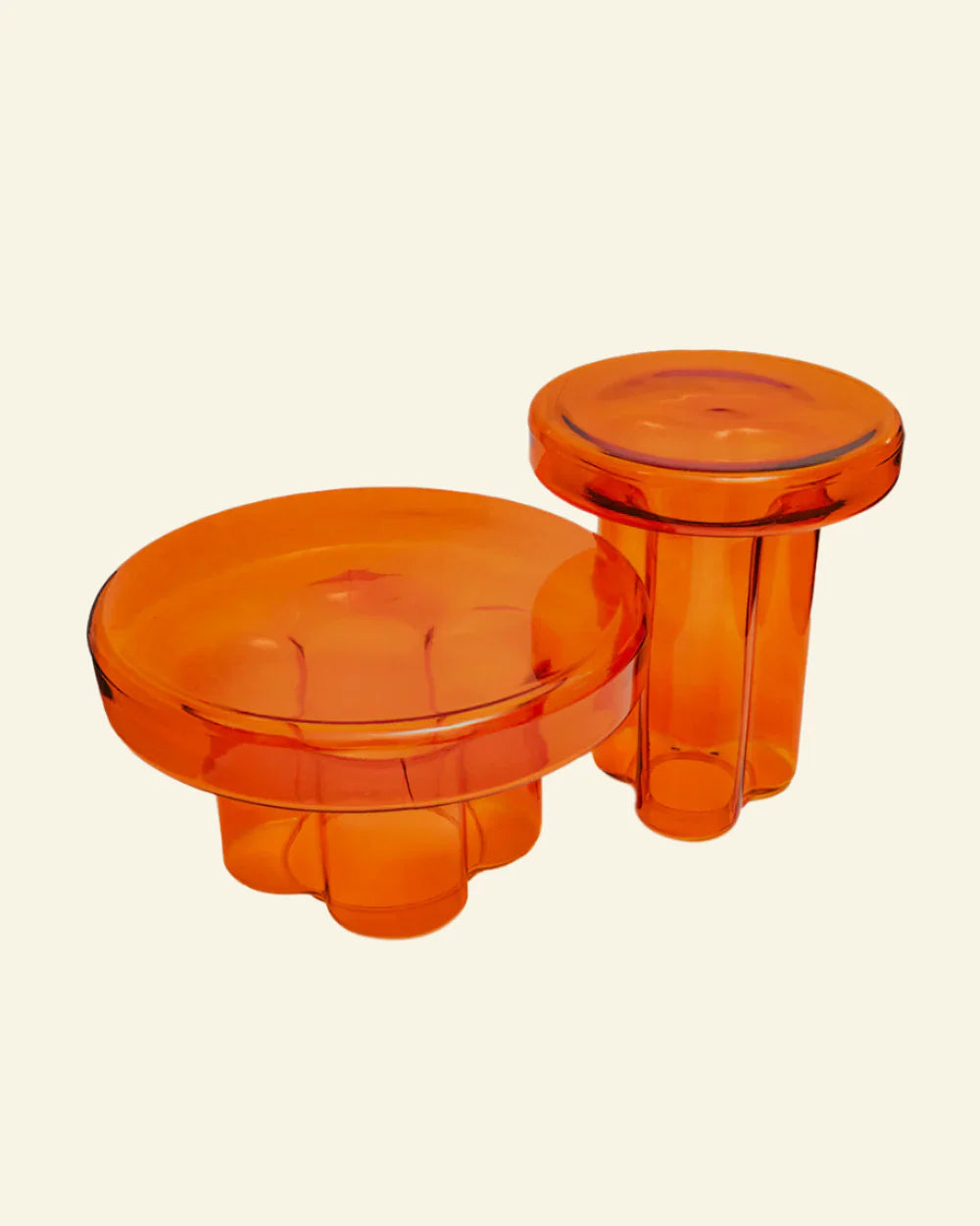 Ambra Glass Side Table