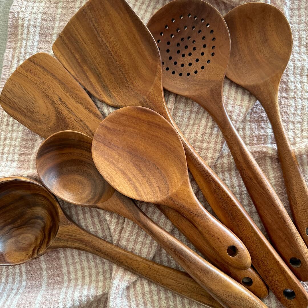 Bryn Wooden Cooking Utensil Set (7pc)