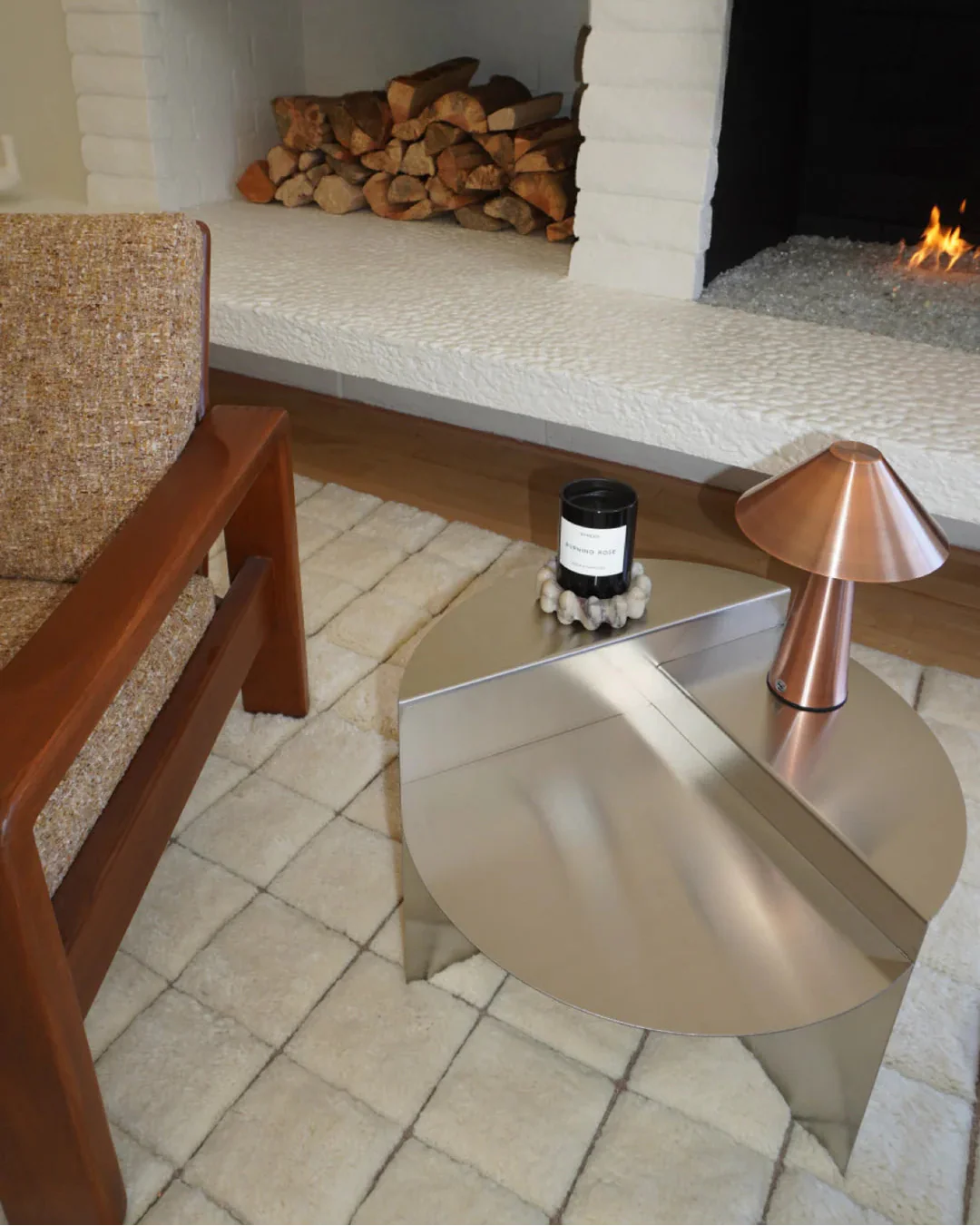 Facet Geometric Side Table