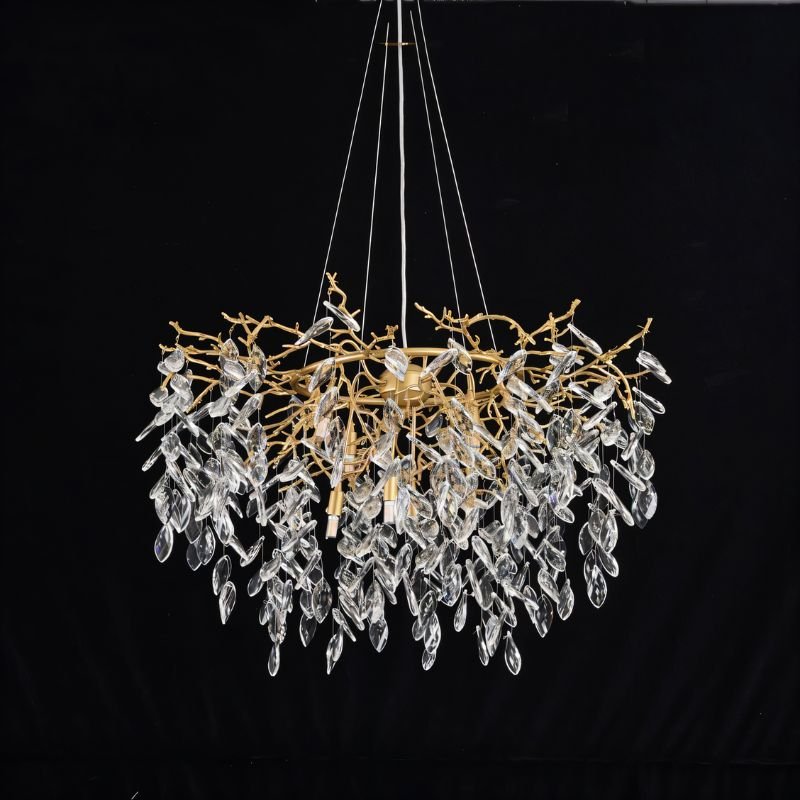 Celon Round Crystal Chandelier