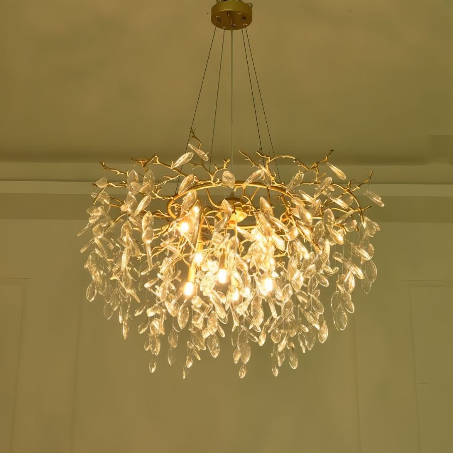 Celon Round Crystal Chandelier