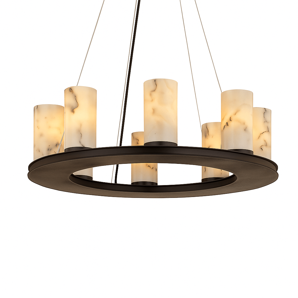 Alto Round Alabaster Chandelier