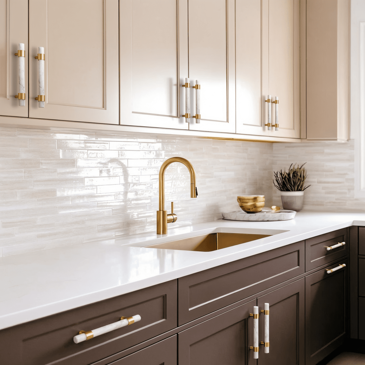 Marvo Marble Knob & Pull Bar