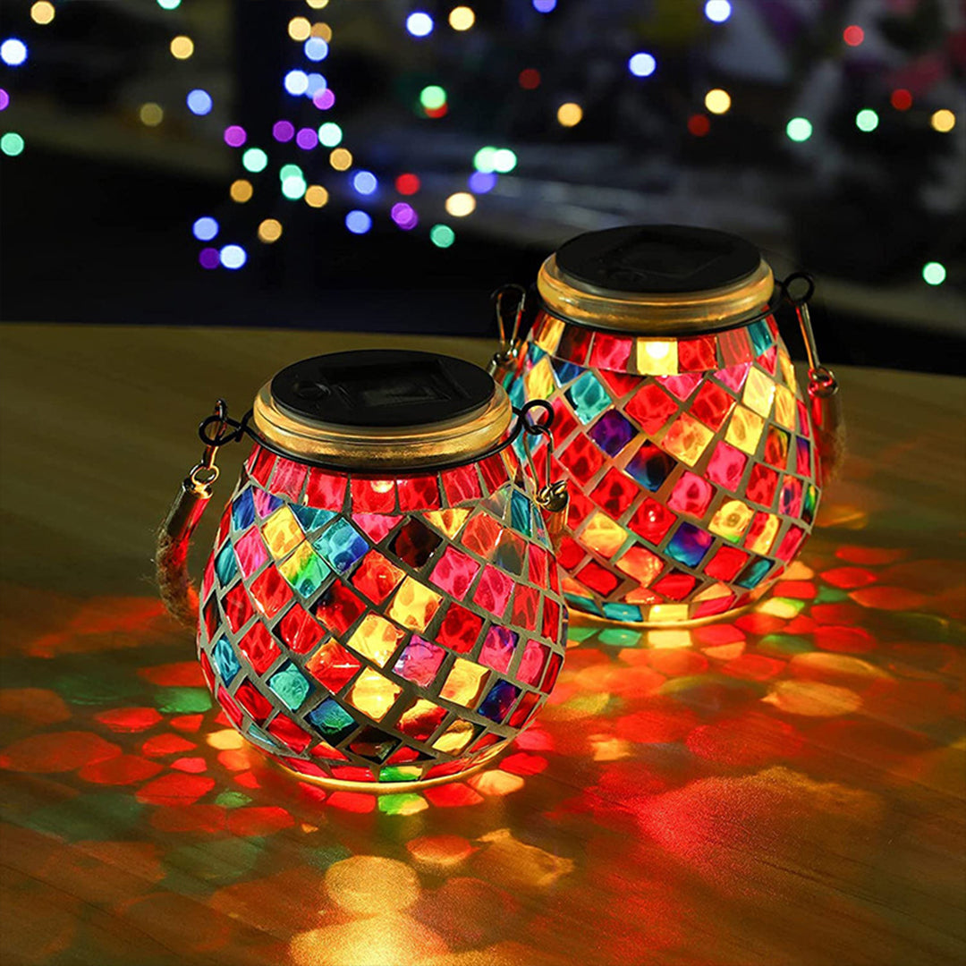 Rhea Mosaic Outdoor Lantern