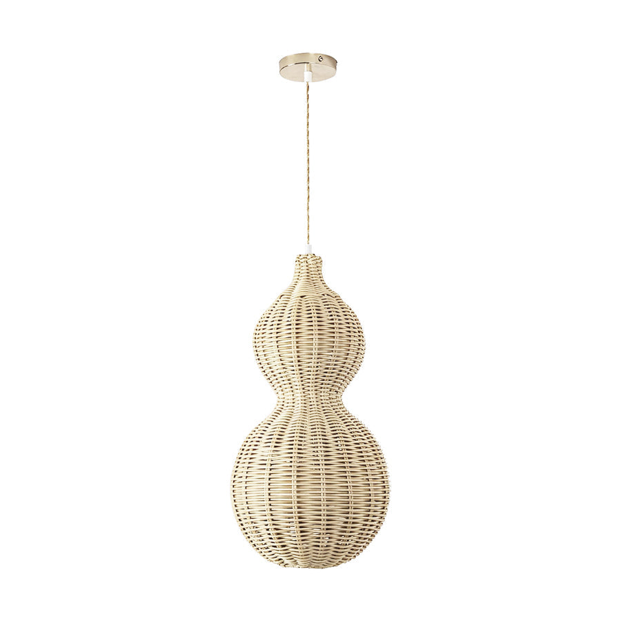 Halvo Rattan Outdoor Pendant Light