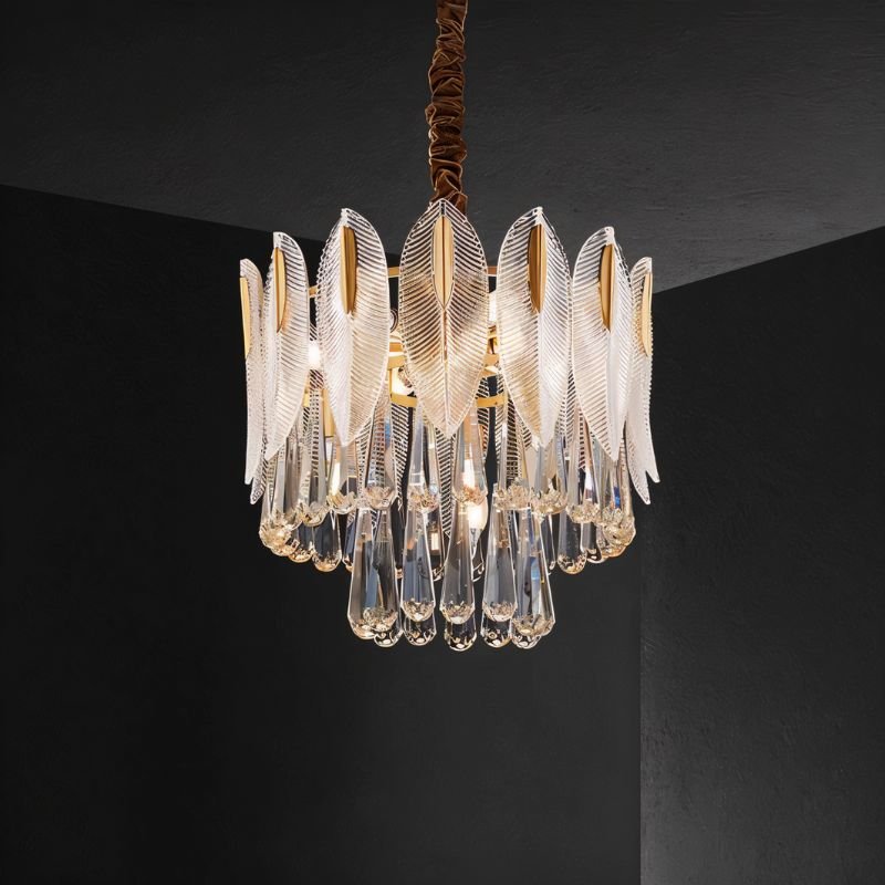 Elyon Round Crystal Chandelier