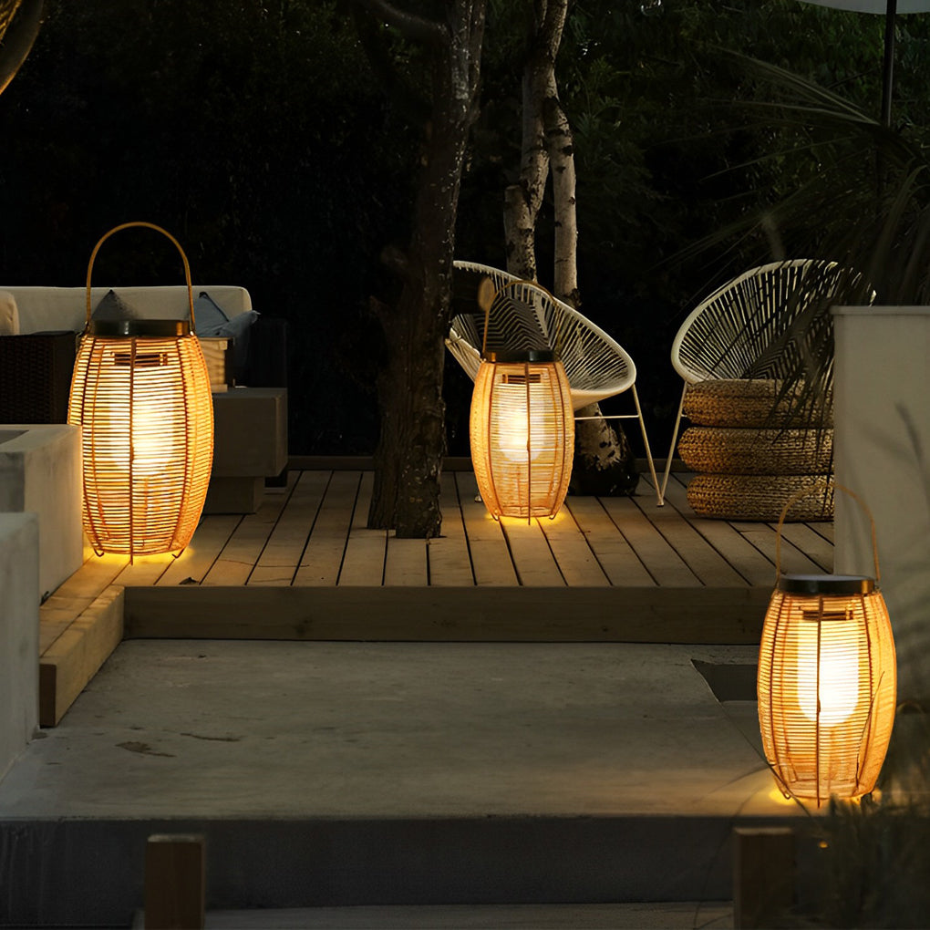 Noor Rattan Outdoor Lantern