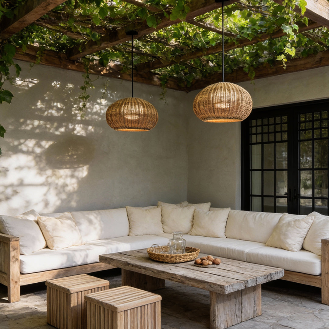 Lorim Rattan Outdoor Light