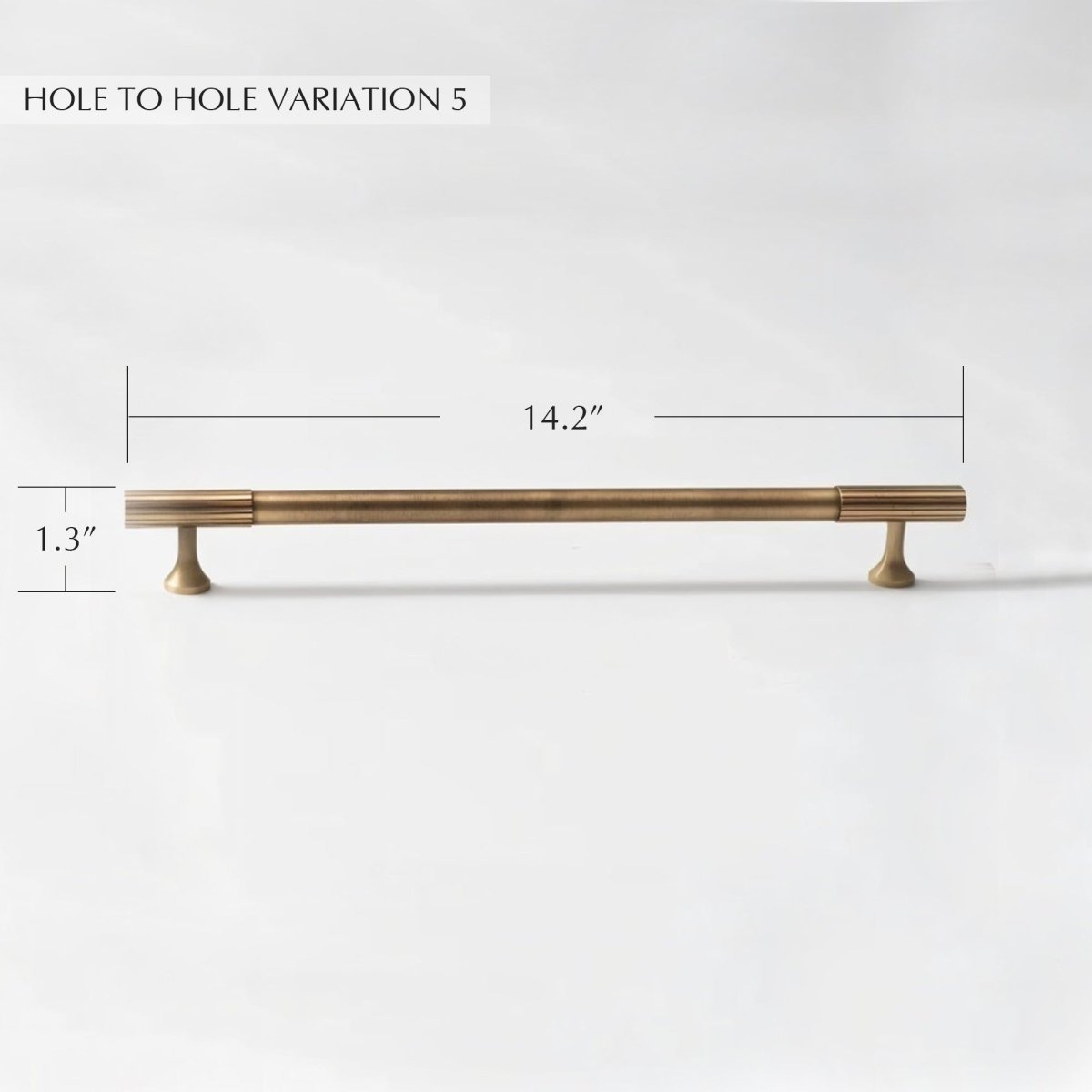 Brio Brass Knob & Pull Bar