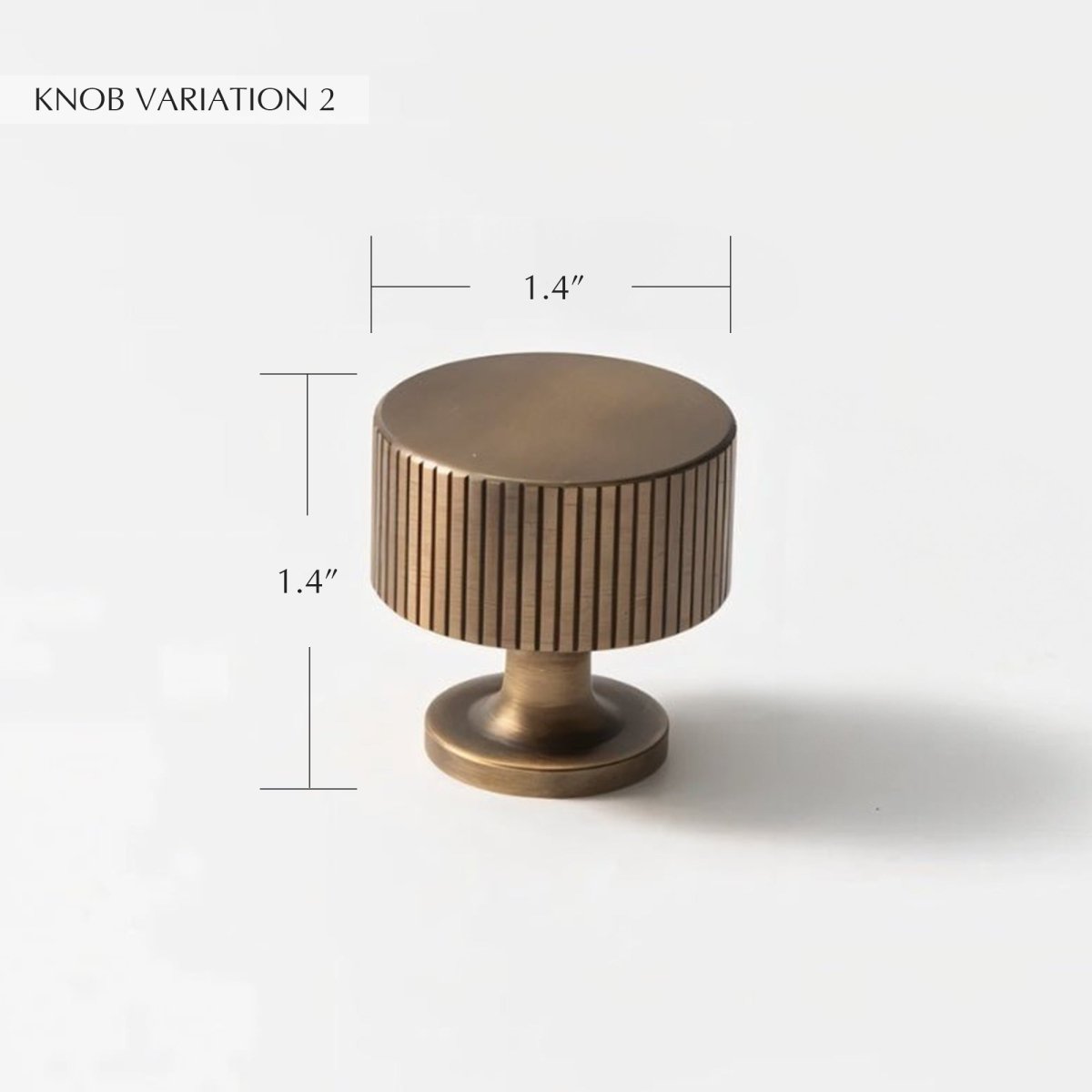 Brio Brass Knob & Pull Bar