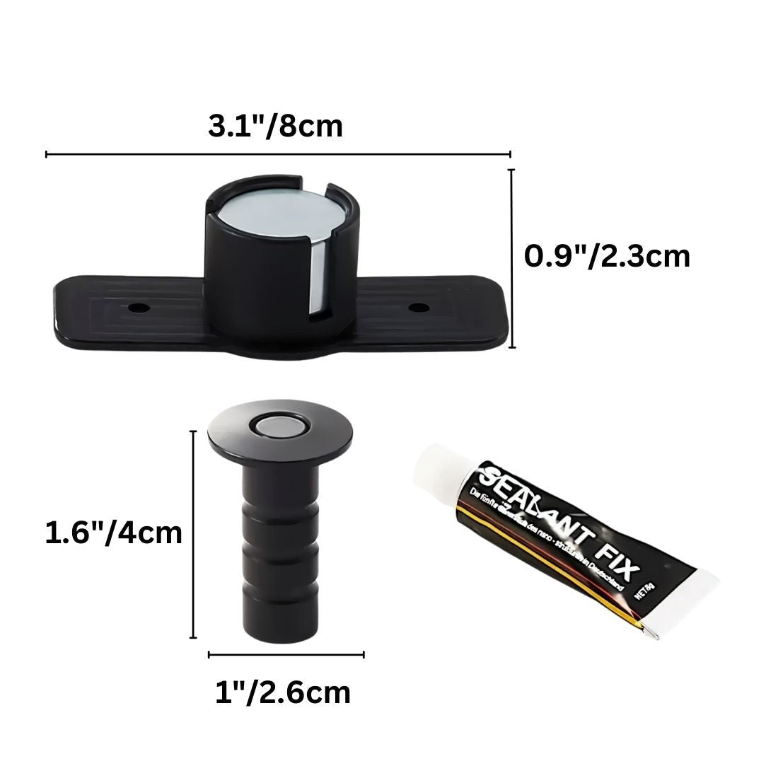 Kelron Concealed Magnetic Door Stop – Open Box