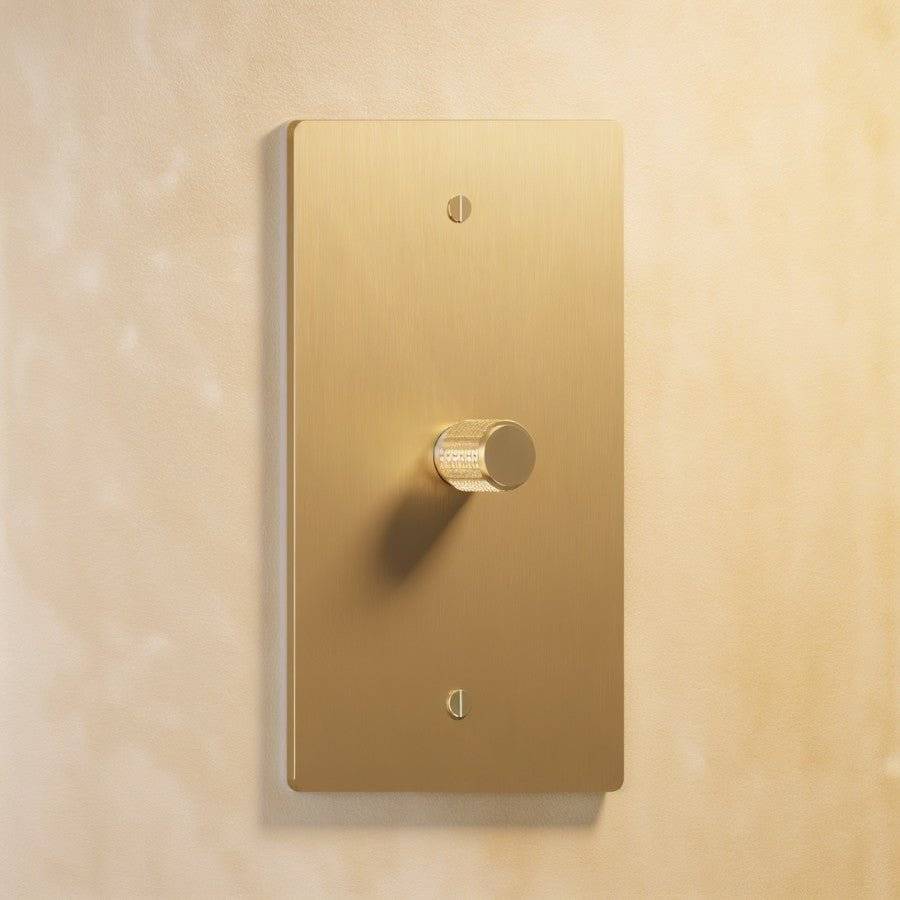 Averon Brass 3-Way Rotary Dimmer Switch (1 to 5 Gang) - Open Box