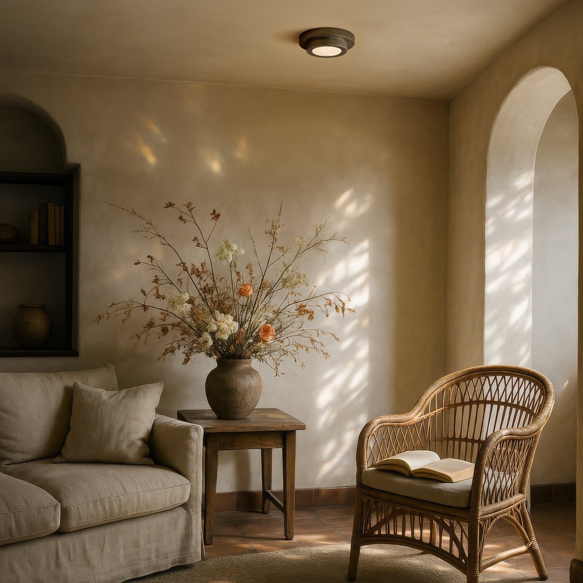 Valnor Brass Ceiling Lamp