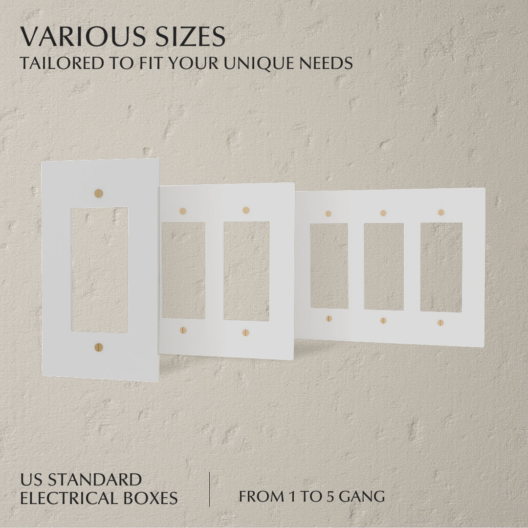 Alvor Brass Plate (White with Brass)