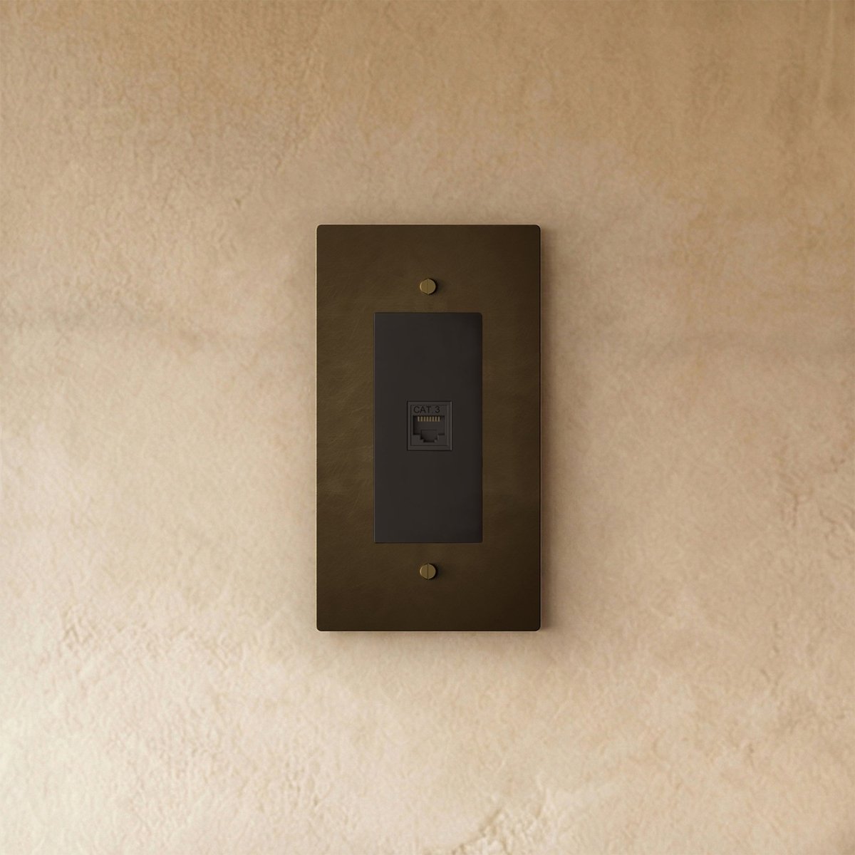 Telor Brass Telephone Socket (RJ11) (1-Gang)