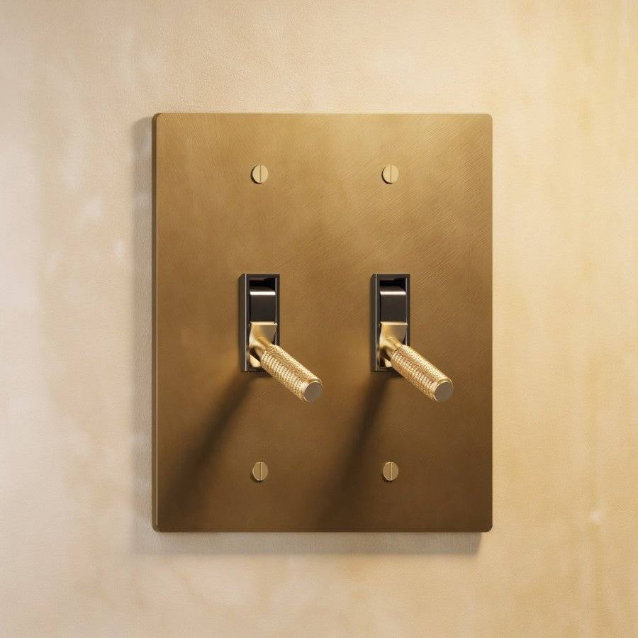 Averon Brass 4-Way Toggle Switch (1 to 5 Gang) - Open Box