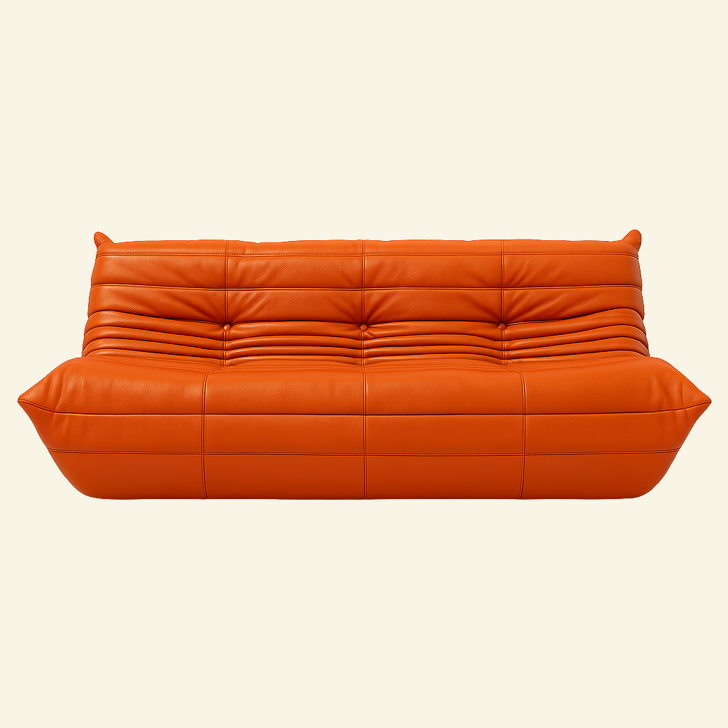 Laro 3-Seater Leather Sofa