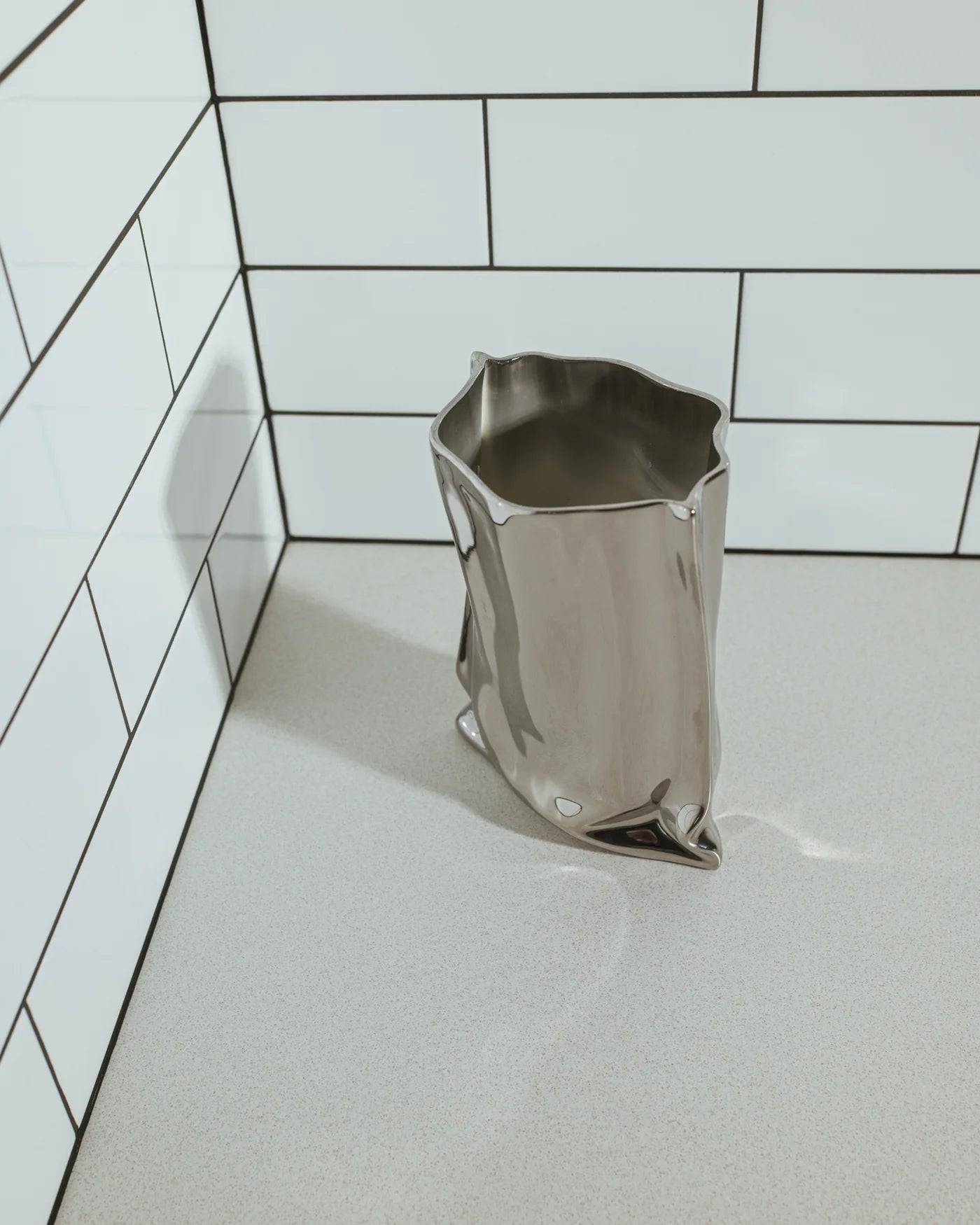 Petal Chrome Vase