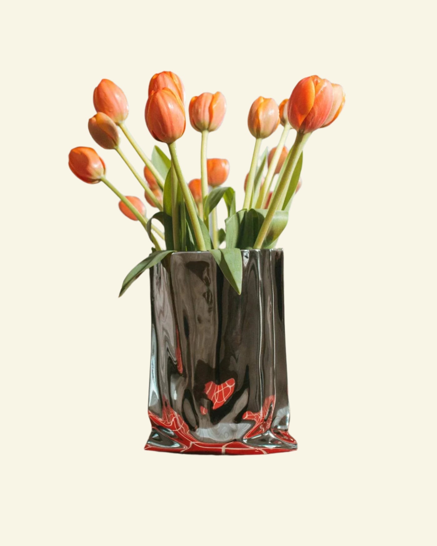 Petal Chrome Vase