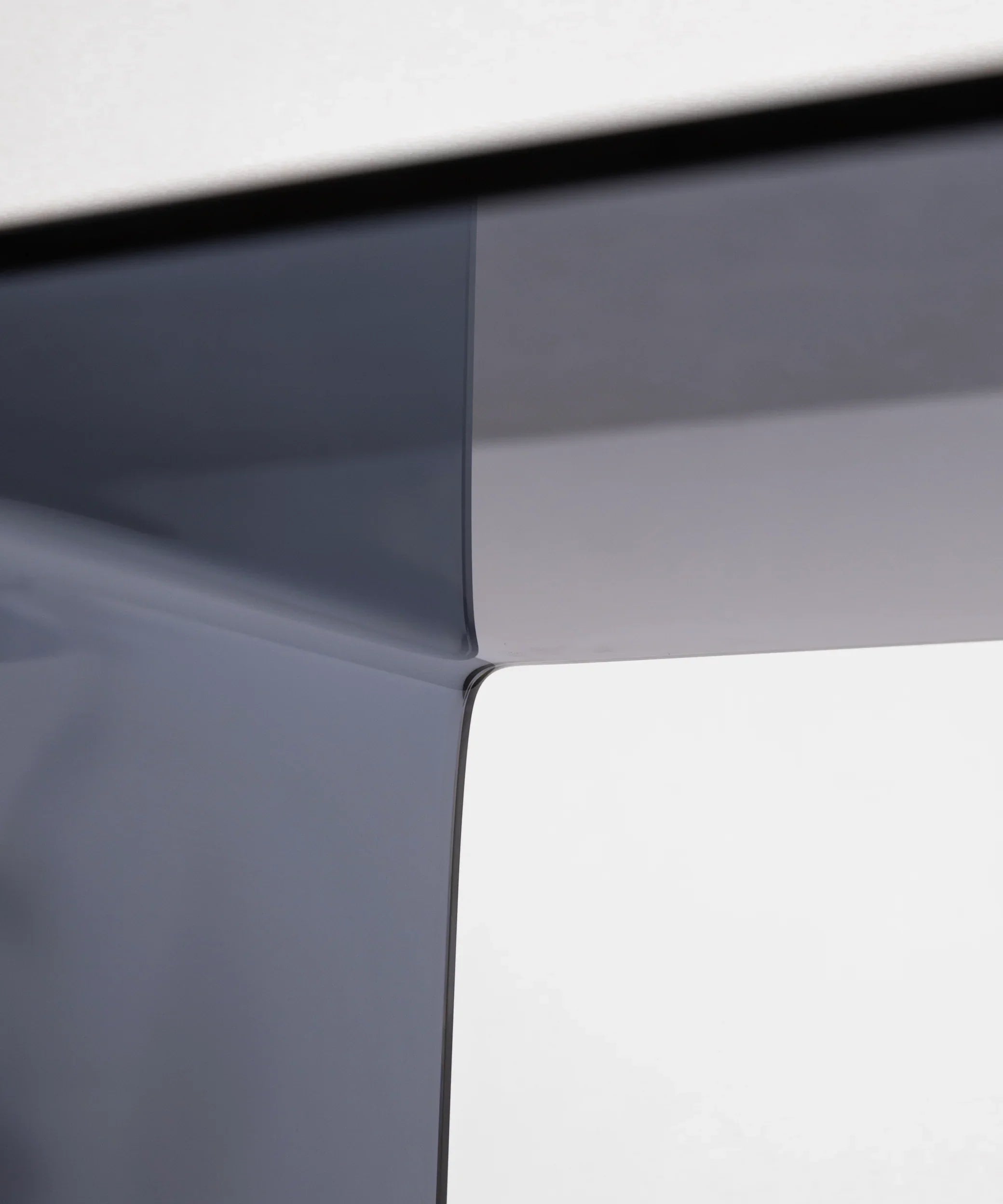 Cerno C-Shaped Acrylic Side Table