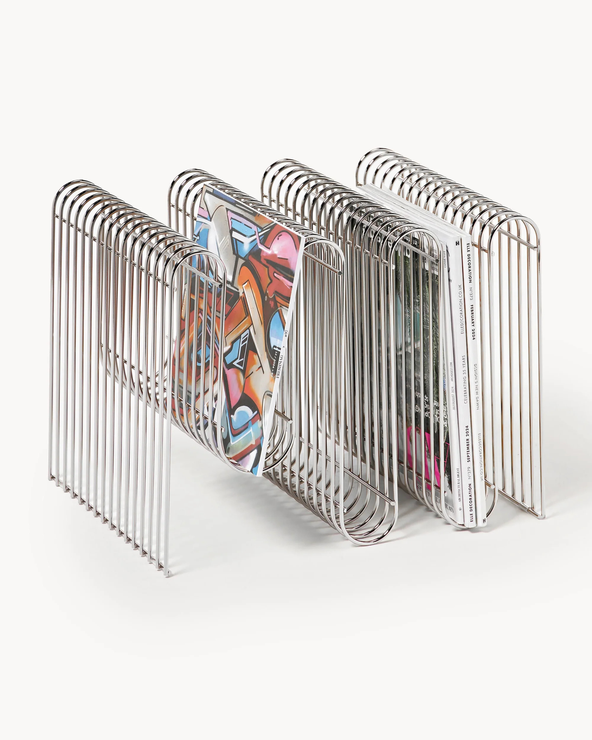 Arcus Chrome Magazine Rack