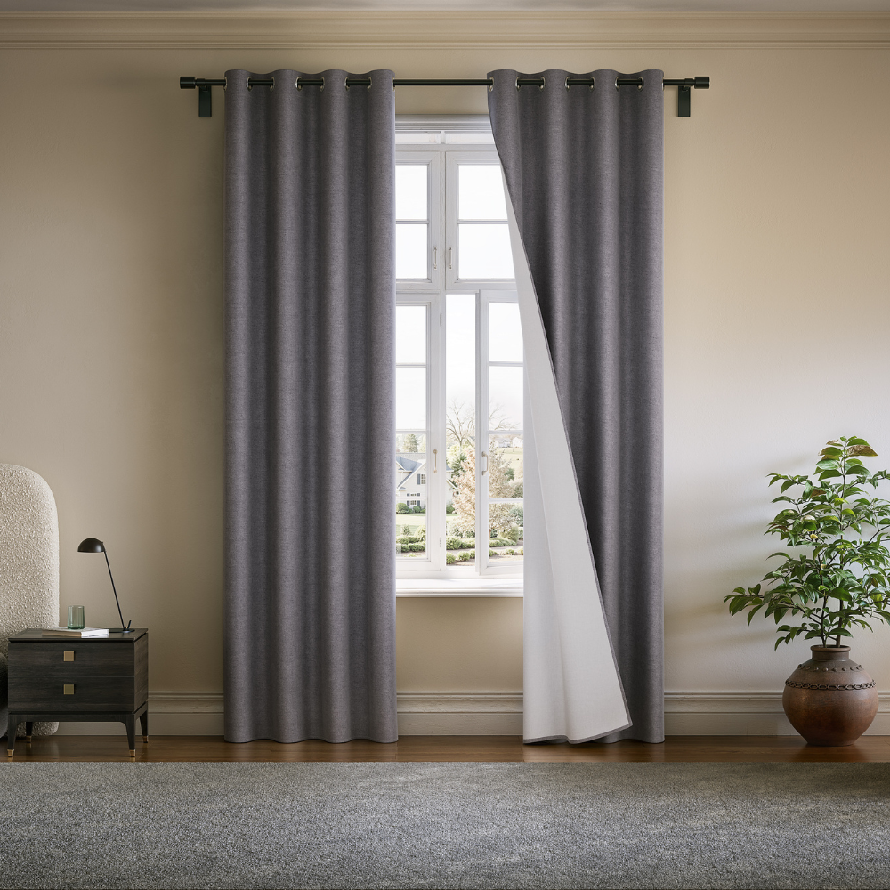 Noctra Grommet Blackout Curtains (Set of 2)