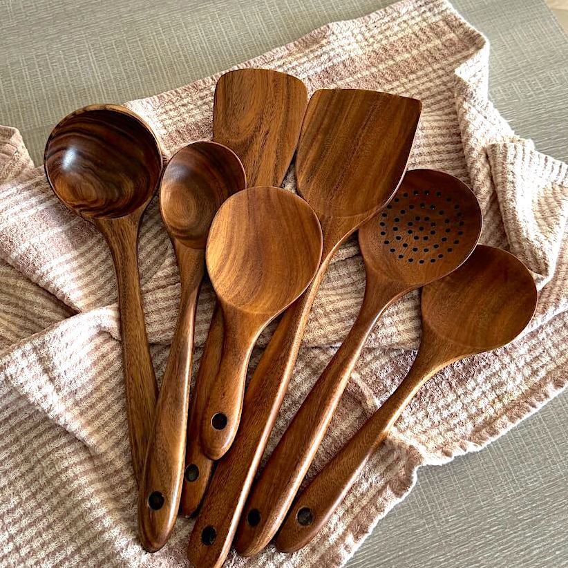 Bryn Wooden Cooking Utensil Set (7pc)