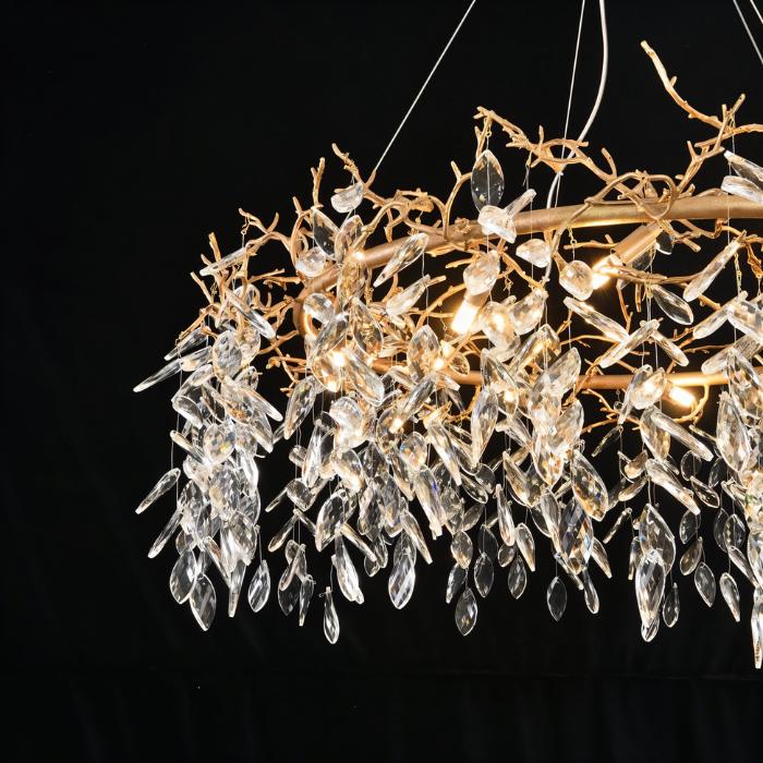 Celon Round Crystal Chandelier