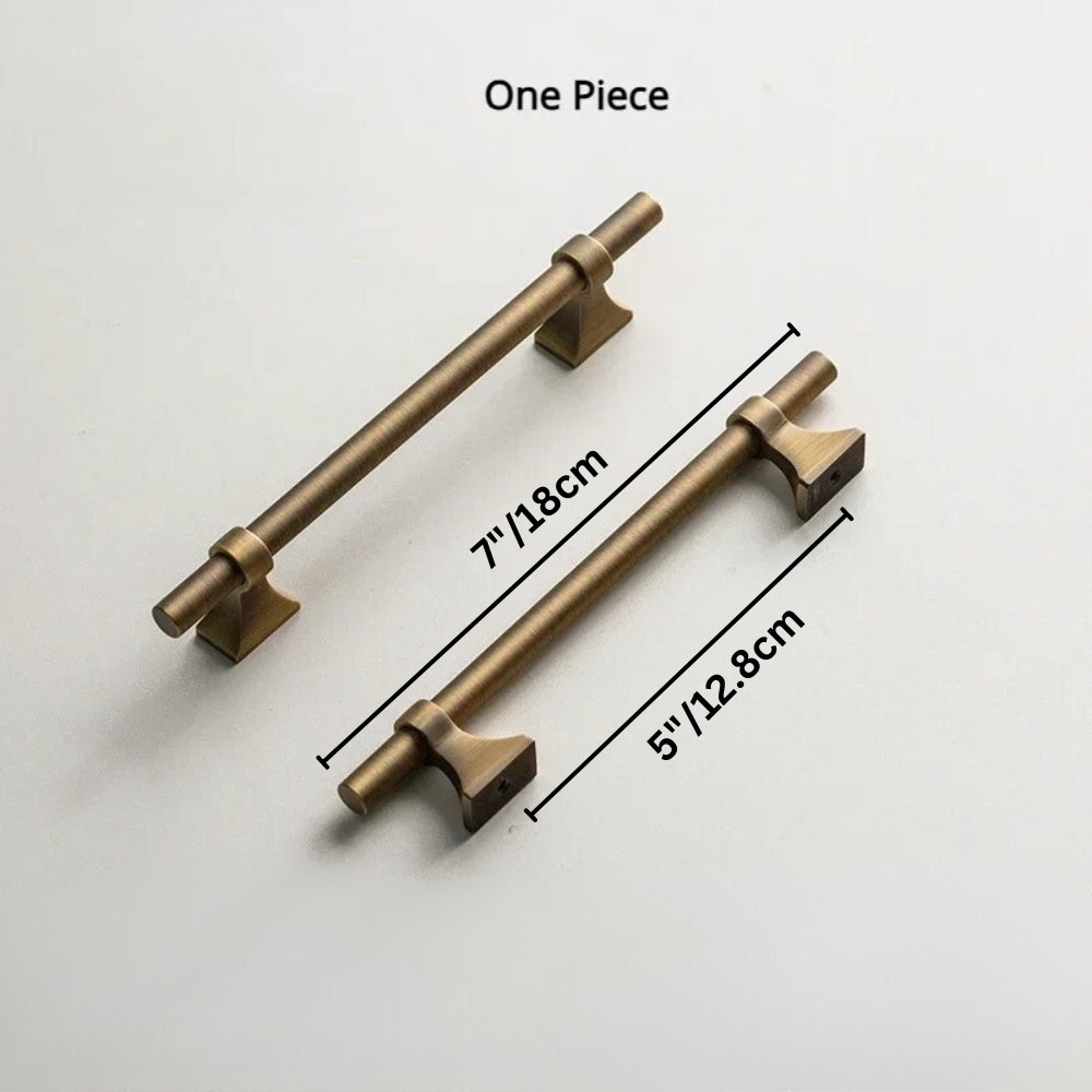 Brann Brass Knob & Pull Bar