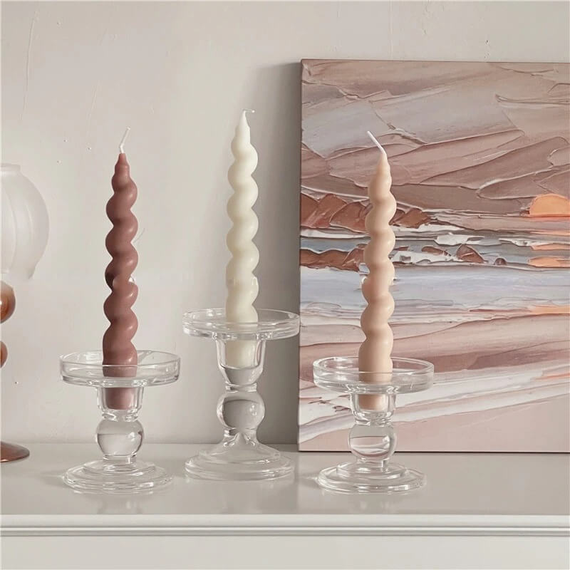 Zenvia Spiral Twist Candle Set