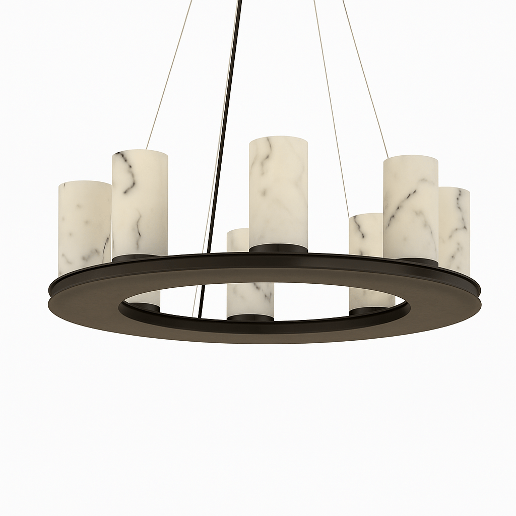 Alto Round Alabaster Chandelier