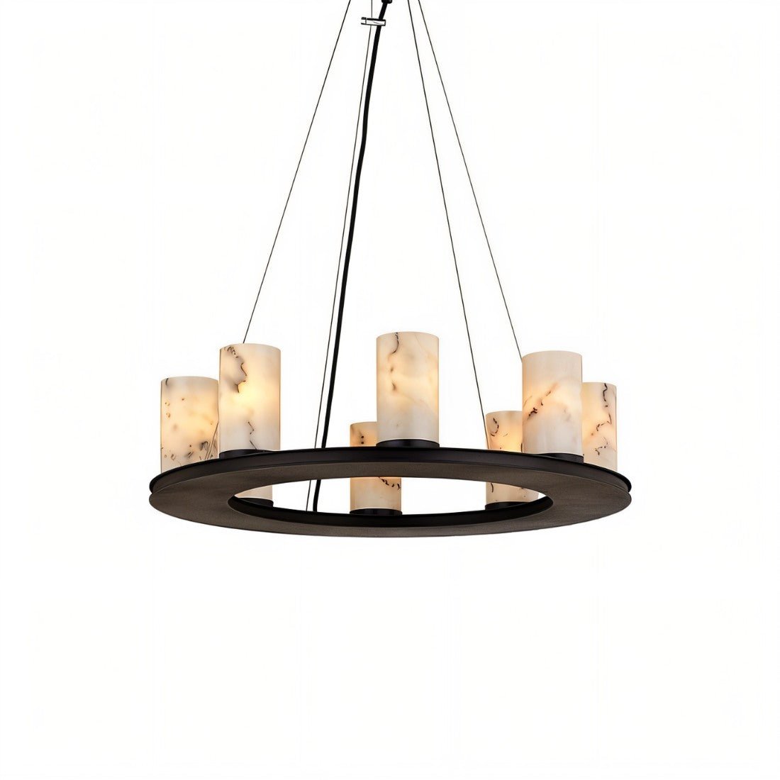 Alto Round Alabaster Chandelier