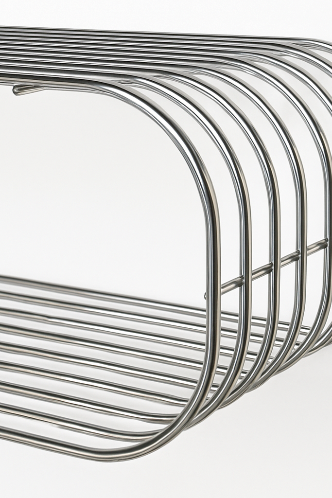 Grid Chrome Wall Shelf