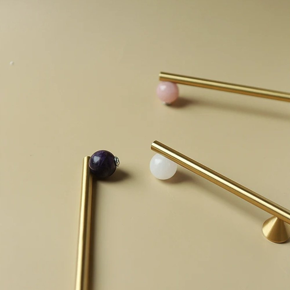 Zyra Crystal Knob & Pull Bar