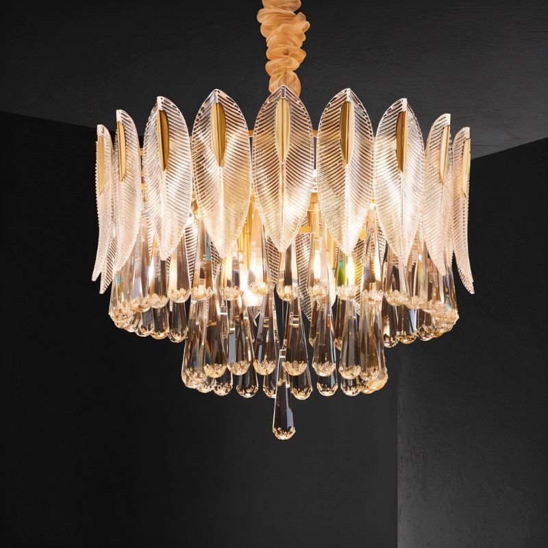 Elyon Round Crystal Chandelier