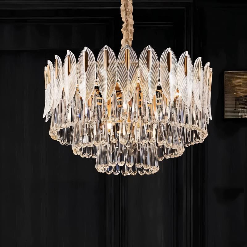 Elyon Round Crystal Chandelier