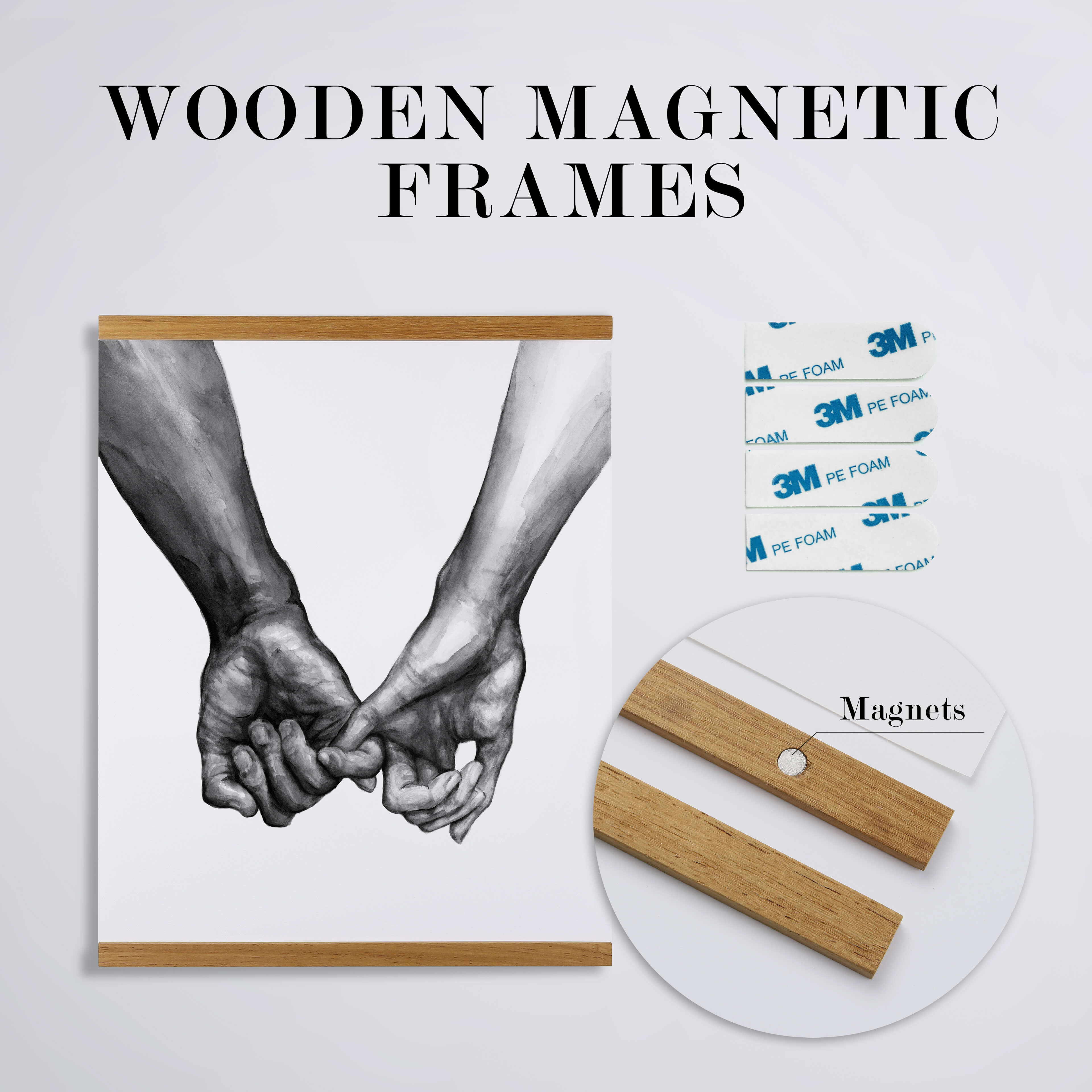 Arden Teak Magnetic Frame