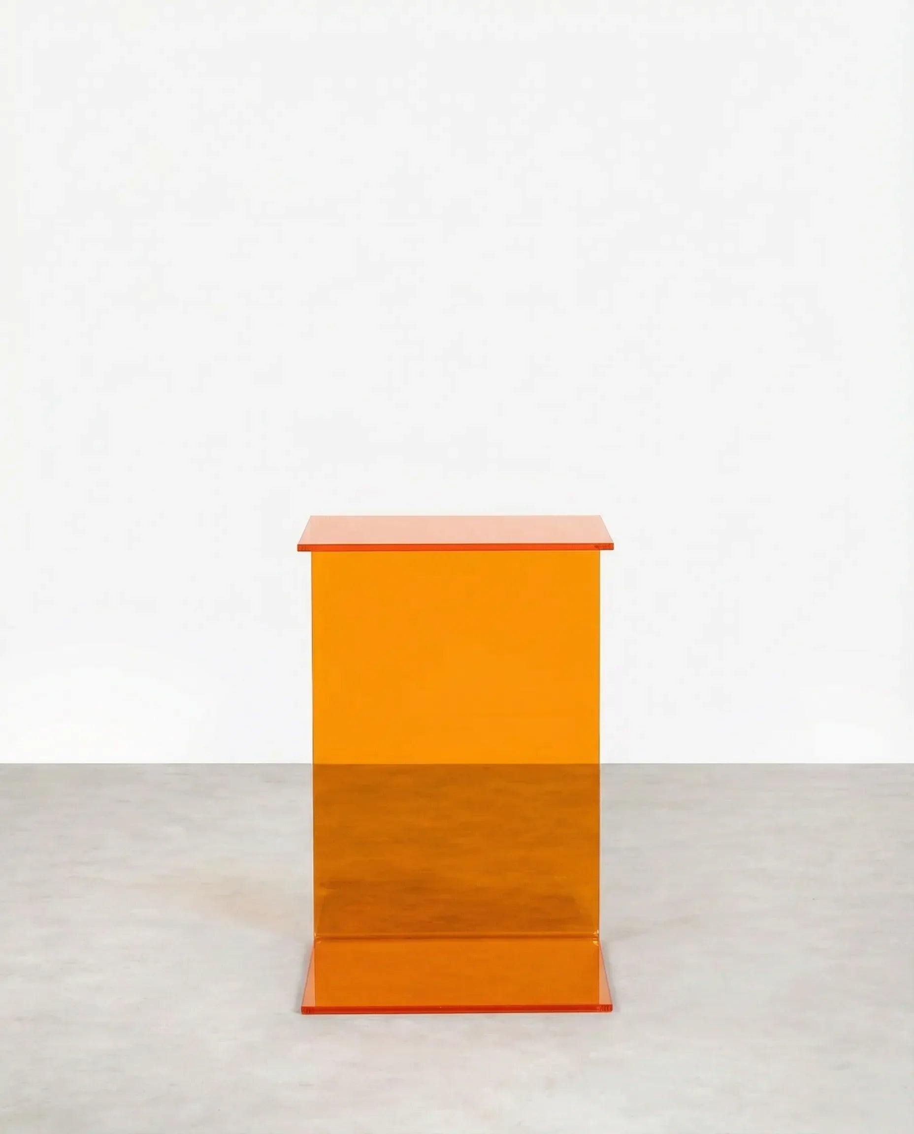 Cerno C-Shaped Acrylic Side Table