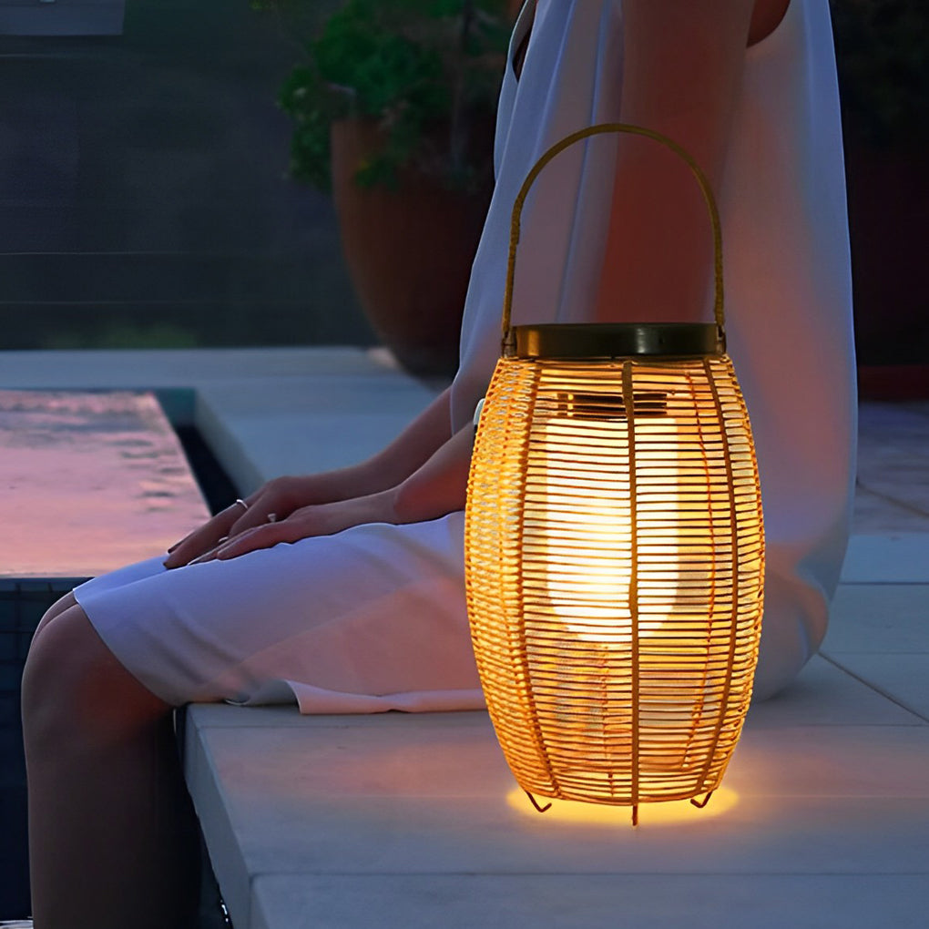 Noor Rattan Outdoor Lantern