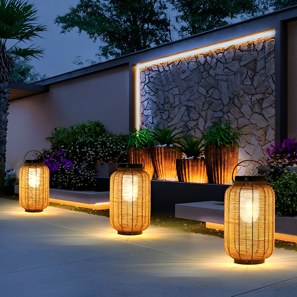 Noor Rattan Outdoor Lantern