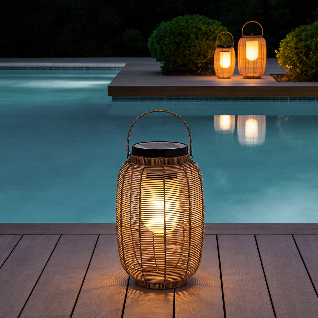 Noor Rattan Outdoor Lantern