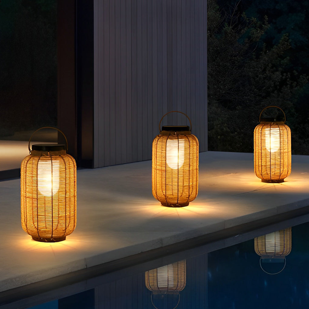 Noor Rattan Outdoor Lantern
