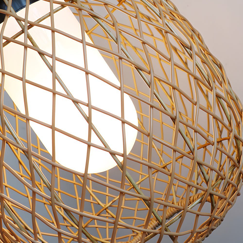 Caelis Rattan Outdoor Pendant Light