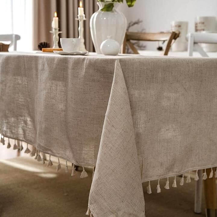 Lunel Natural Linen Tablecloth