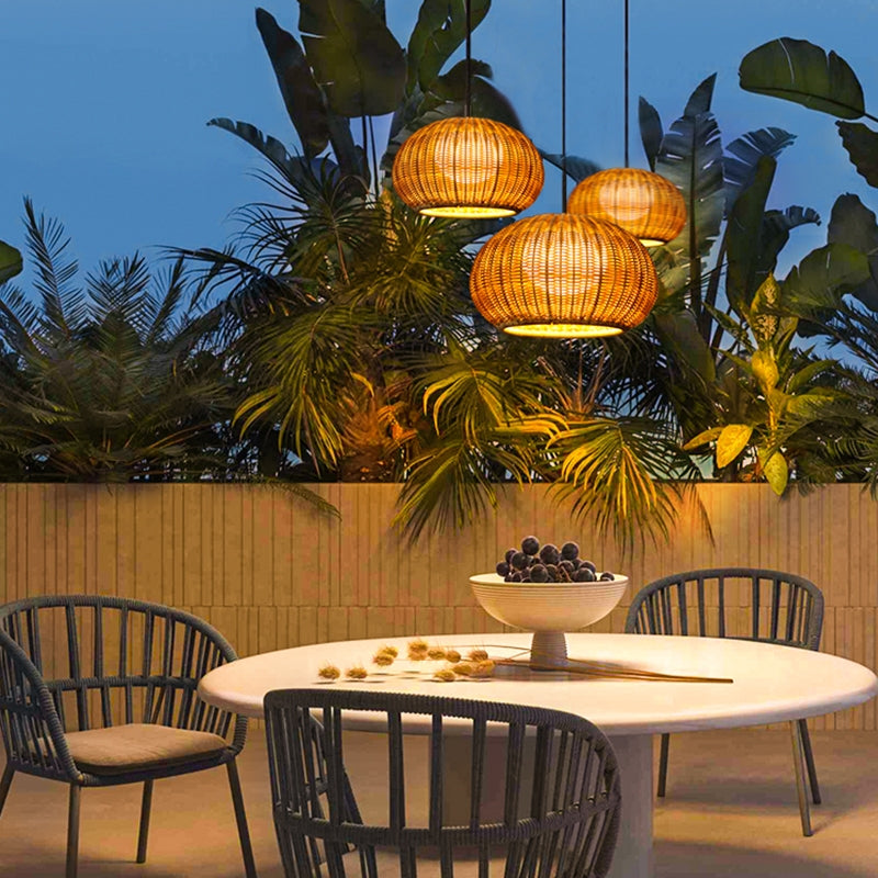 Lorim Rattan Outdoor Light