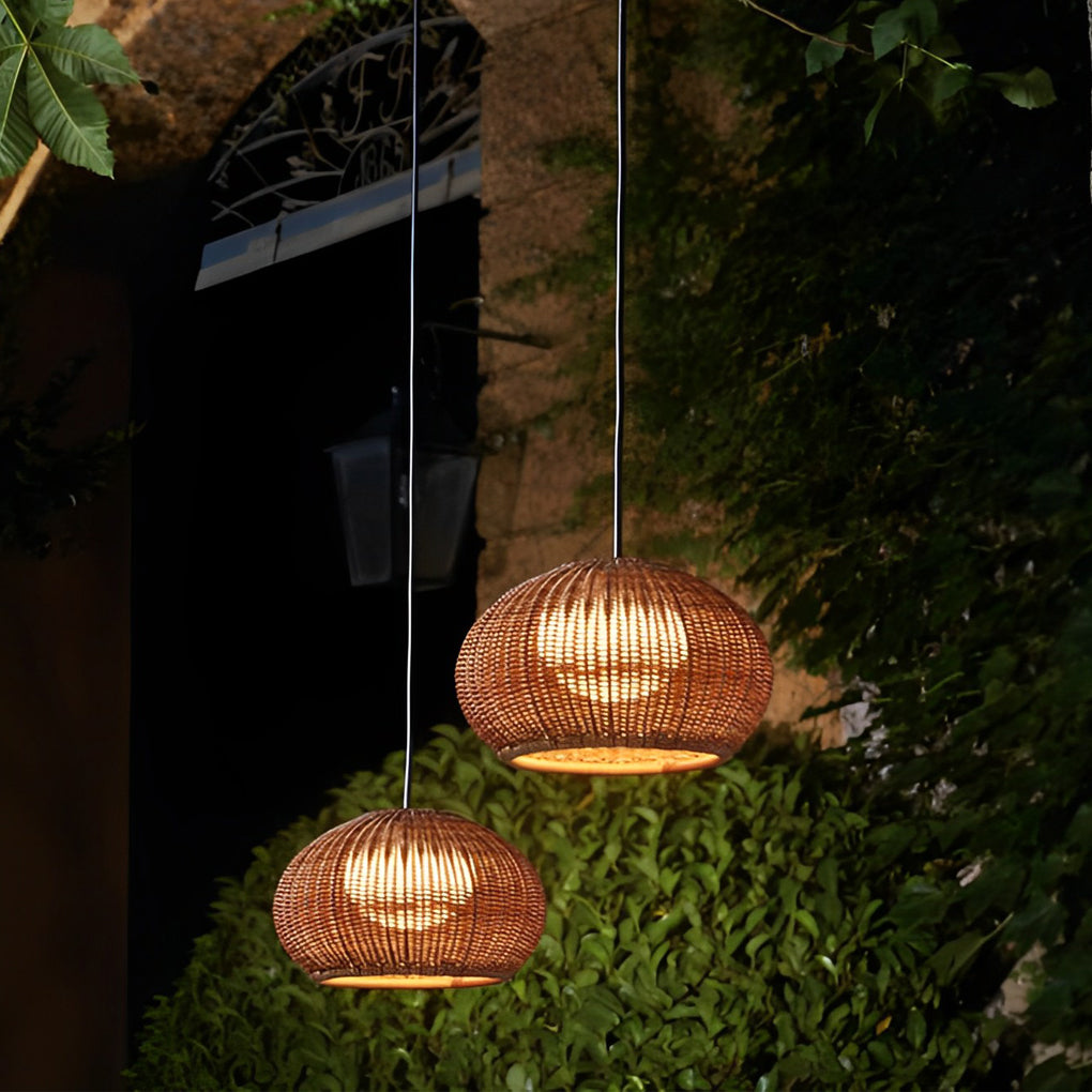 Lorim Rattan Outdoor Light