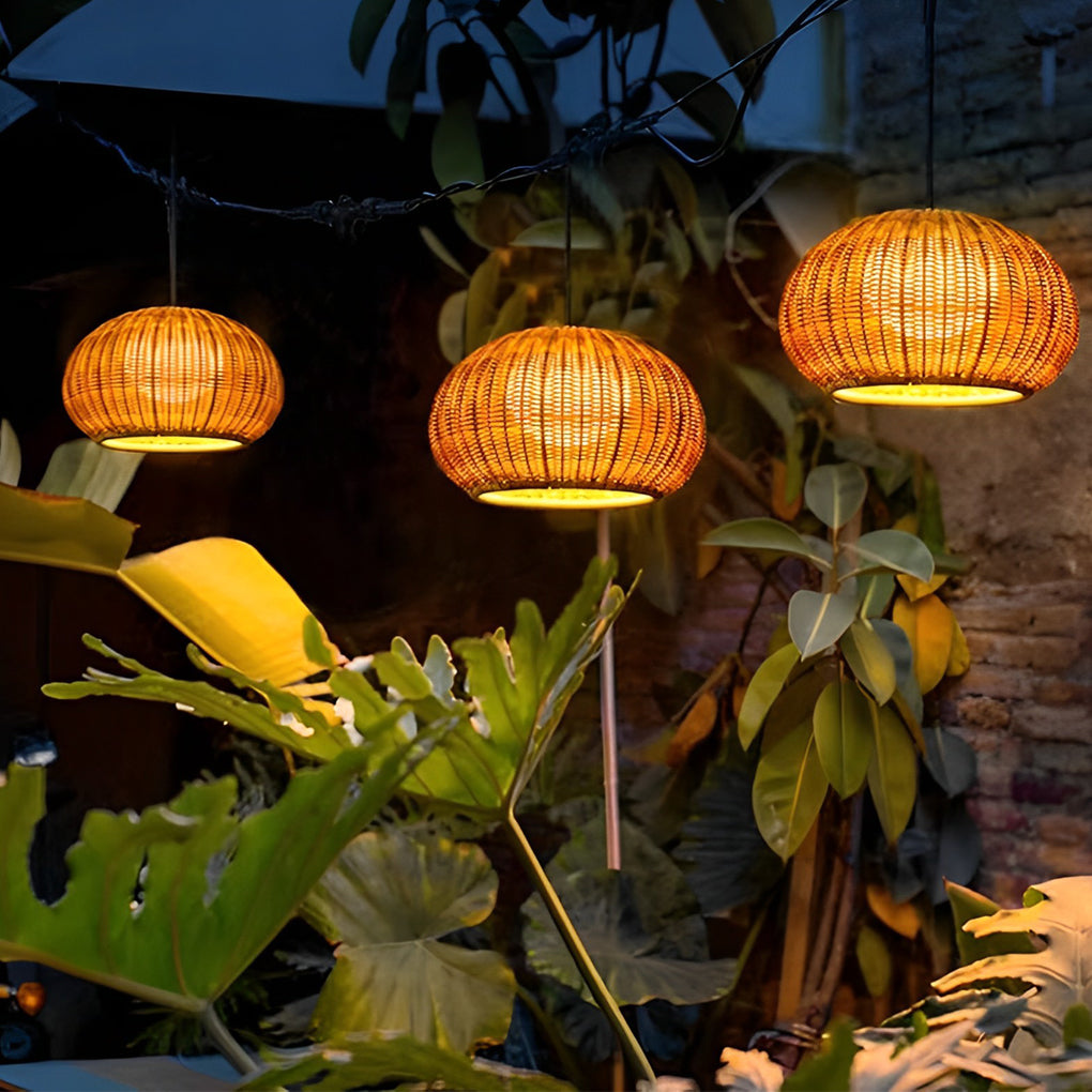 Lorim Rattan Outdoor Light