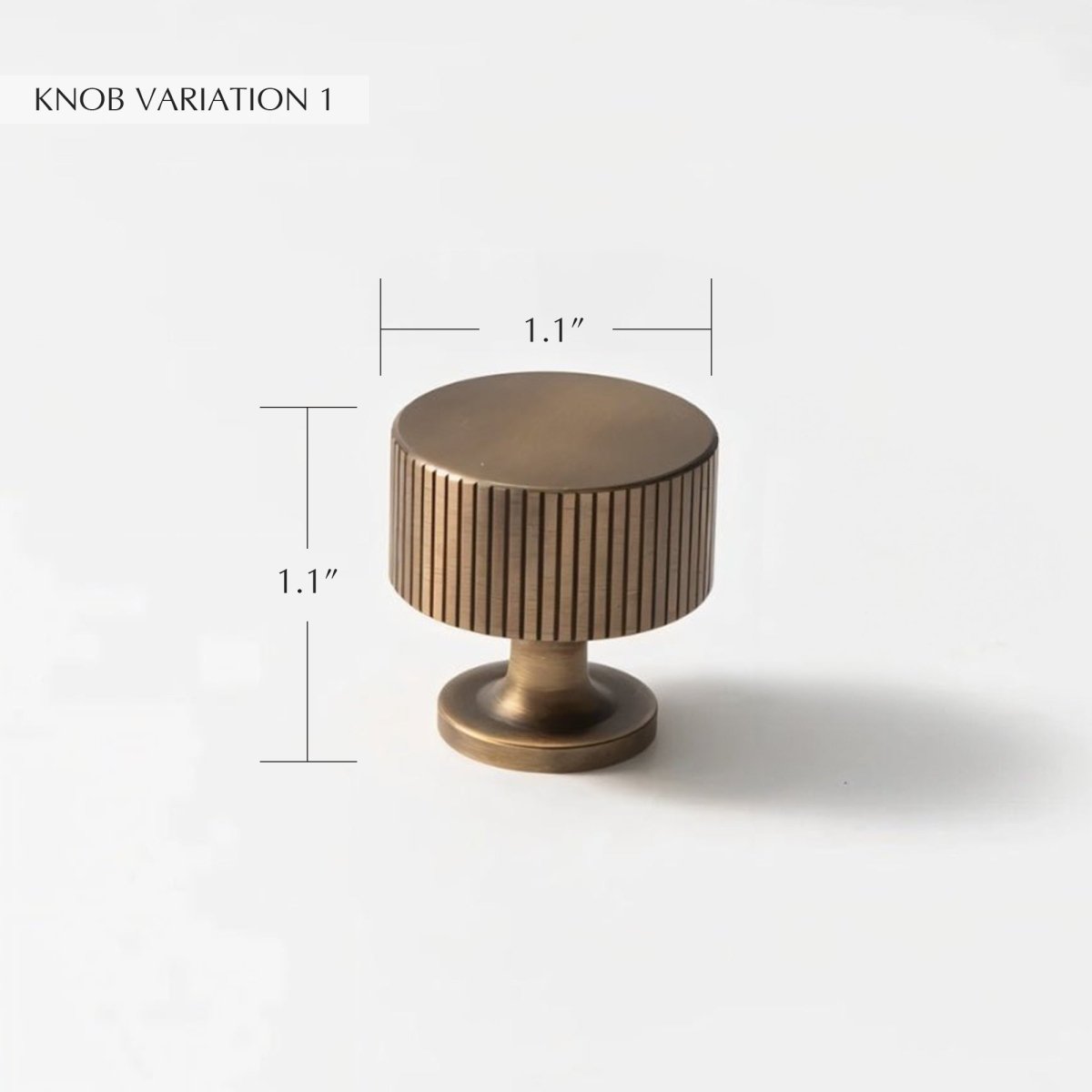 Brio Brass Knob & Pull Bar