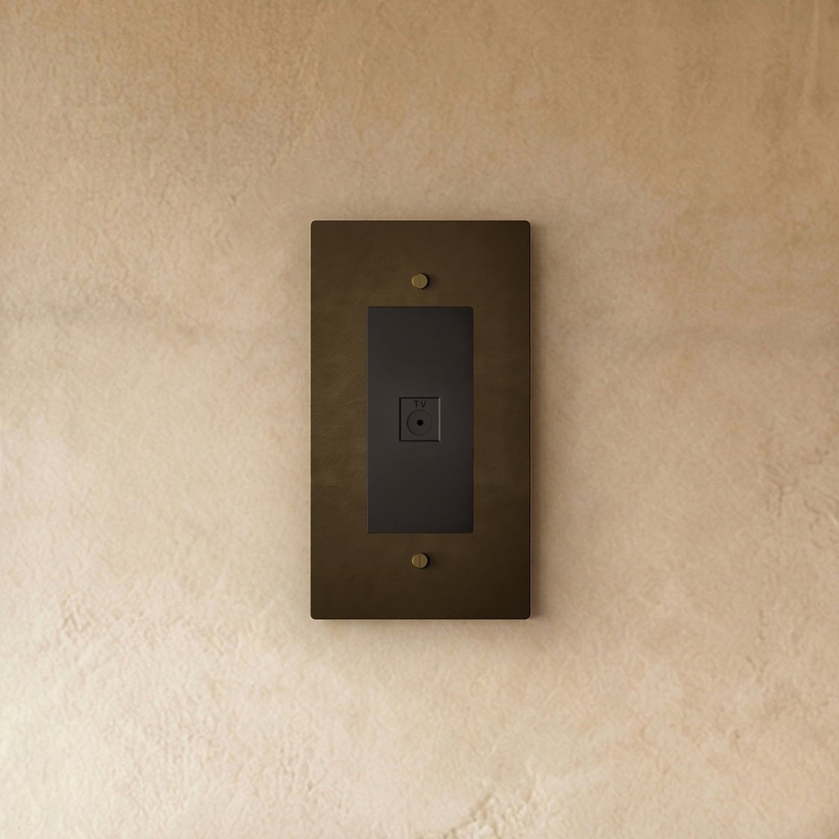 Tivor Brass TV Socket (1-Gang)