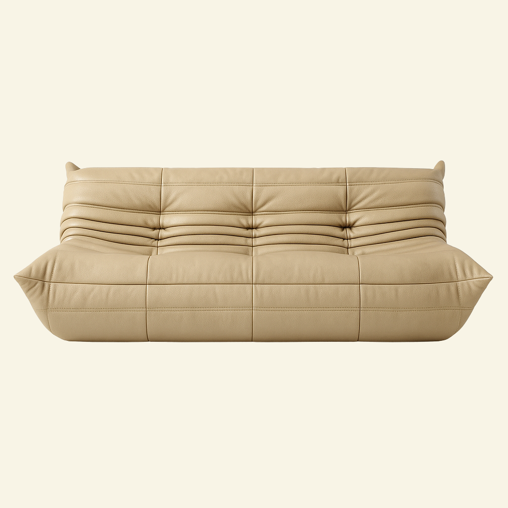 Laro 3-Seater Leather Sofa
